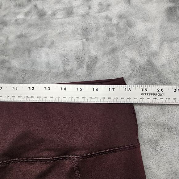 Maurices Leggings Womens XXL Burgundy Super High Rise Luxe Contour Pocket Yoga - Picture 5 of 9